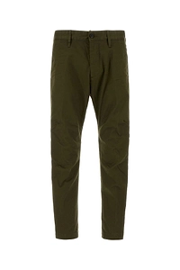 Dsquared Olive Green Stretch Cotton Chino Pant