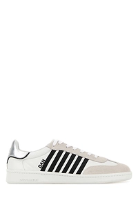 Dsquared White Nappa Leather Boxer Sneakers
