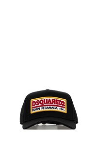 Dsquared Black Cotton Baseball Cap