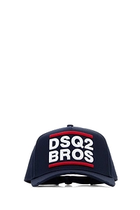 Dsquared Midnight Blue Cotton Baseball Cap