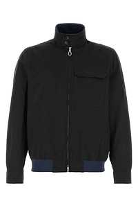 Palto' Navy Blue Cotton Blend Arturo Jacket