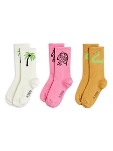 Mini Rodini Set 3 Zebra Socks