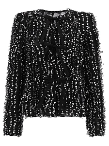 Polka Dot Embroidered Jacket