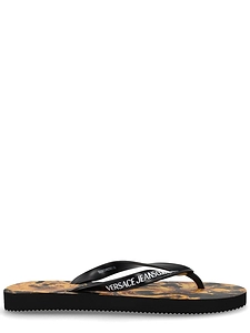 Versace Jeans Couture Thong Sandal With Logo