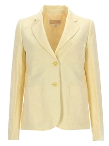 Michael By Michael Kors Single Breasted Linen Blazer
