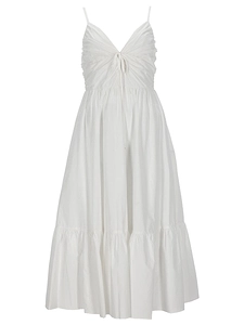Michael By Michael Kors V Neck Midi Dress