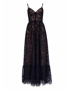 Michael By Michael Kors Long Lace Dress