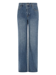 Self Portrait Jeans With Rhinestones