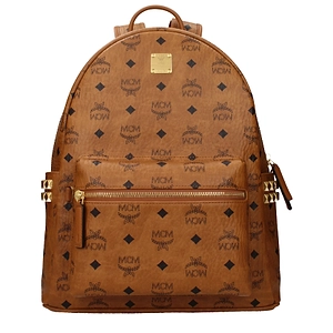 Mcm Brown/Cognac Fabric Backpacks And Messenger Bags