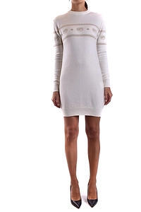 Chiara Ferragni White Knit Dress