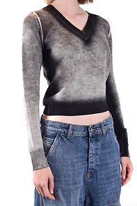 Diesel Grey V-Neck Sweater