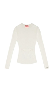 Diesel Ribbed Cut-Out Long Sleeve Top