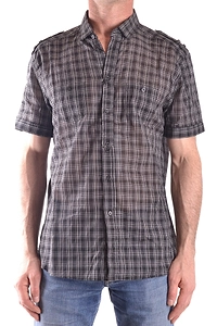 Neil Barrett Short Sleeve Plaid Shirt