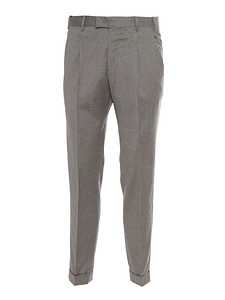 Pt01 Master 1 Pleat Diagonal Pockets Flap Back Pockets Turn Up