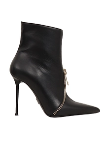 Luana5 Calf Nero Ankle Boots
