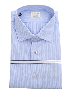 Mazzarelli Camicie Cotton Shirt With Geometric Print