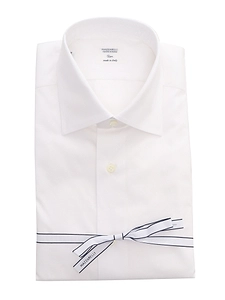 Mazzarelli Camicie Cotton Shirt White Slim Fit