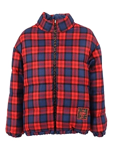 Fendi Jr Piumino Red Tartan