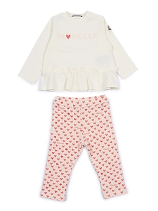 Moncler Baby Open White Knitwear Clothing Ensemble