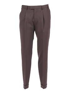 Pt01 Master, 1 Pleat, Diagonal Pockets, Flap Back Pockets, Turn Up