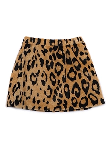 Fur Animalier Mini Skirt Girl