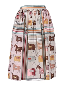 Fendi Jr Gonna Horse Satin Pr