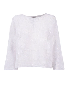 Kangra Cashmere Girocollo Ricamo Cornely +Paillettes