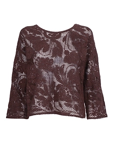 Kangra Cashmere Girocollo Ricamo Cornely +Paillettes
