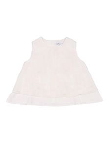 Magil Top Doppio Tessuto Tulle Ricamato Fiori