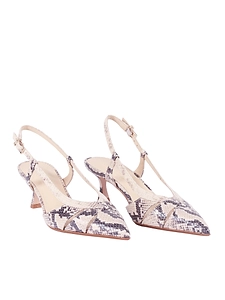 Sergio Levantesi Slingback Edda6 Pitone Sabbia