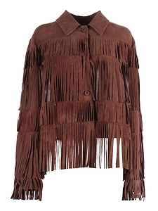 Drows Woman Goat Suede Leather Jacket