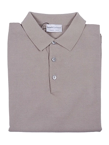 Sette Fili Cashmere Polo M/Manica Fondo Tubolare Con Spacchi
