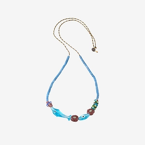 Sorbet Island Necklace With Dolphins And Glass Beads