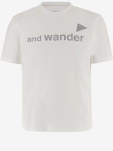 And Wander Cotton T Shirt With Lettering Logo