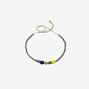 Sorbet Island Necklace With Assorted Glass Beads