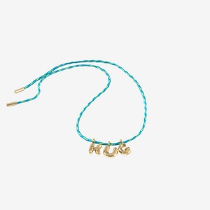 Sorbet Island Fabric And Metal Necklace
