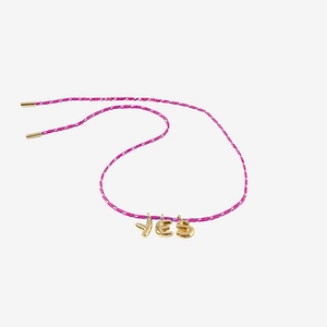 Sorbet Island Fabric And Metal Necklace