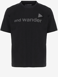 And Wander Cotton T Shirt With Lettering Logo