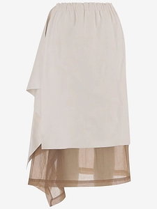Niccolo' Pasqualetti Draped Leather Skirt