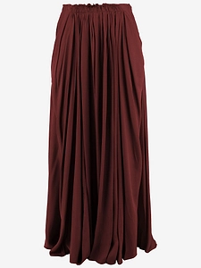 Sa Su Phi Long Cotton Blend Skirt