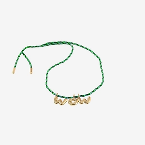 Sorbet Island Fabric And Metal Necklace