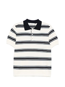 Dunst Striped Cotton Polo Shirt