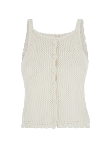 Dunst Linen And Cotton Blend Top