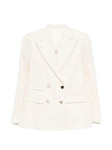L.B.M. 1911 Linen Blend Double Breasted Jacket