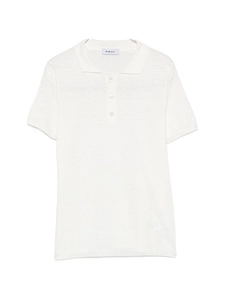 Base Linen And Cotton Blend Polo Shirt