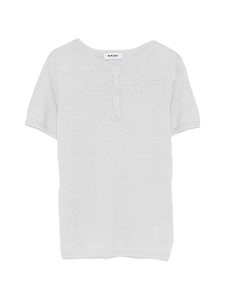 Base Linen And Cotton Blend T Shirt