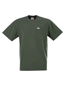 Filson Cotton T Shirt With Patch Pocket