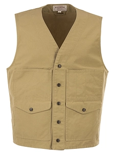 Filson Cotton Utility Vest With Patch Pockets