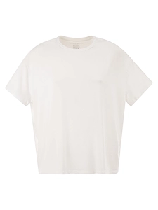 Majestic Stretch Viscose T Shirt With Round Neckline