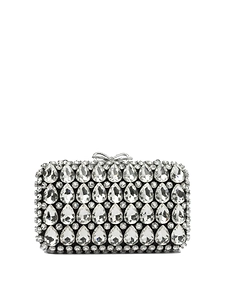 Self Portrait Clutch With Crystals
